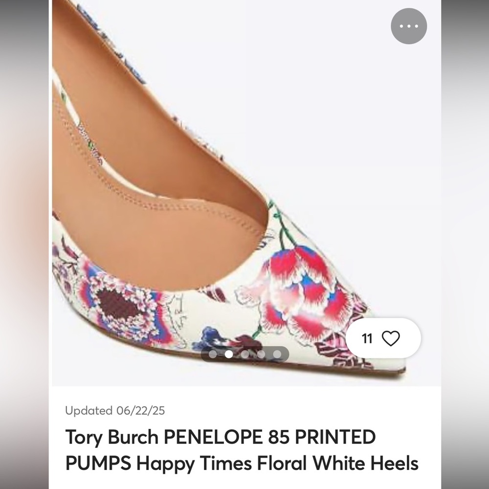 Stunning Tory Burch Penelope 85  Happy Times Floral pumps